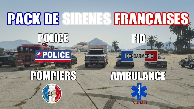 Pack de sirènes françaises